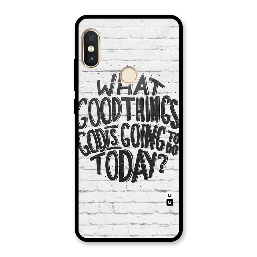 Wall Good Glass Back Case for Redmi Note 5 Pro