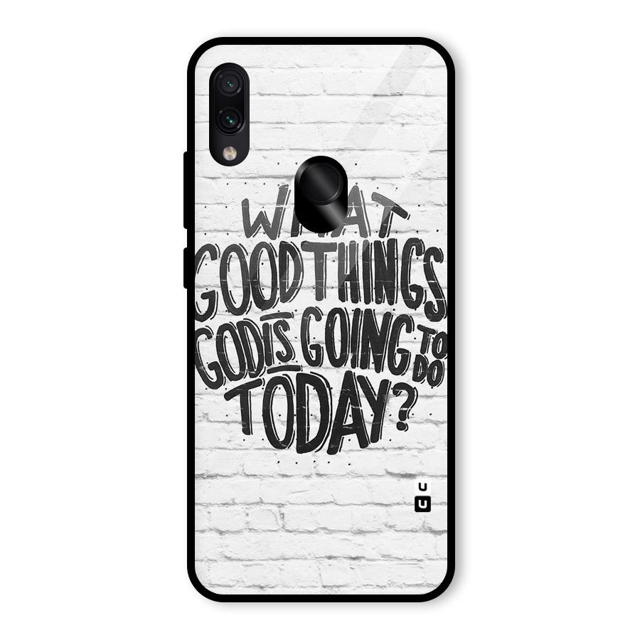 Wall Good Glass Back Case for Redmi Note 7 Pro