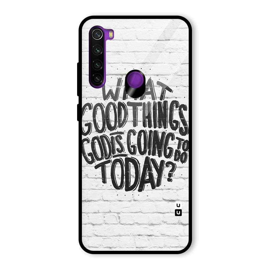 Wall Good Glass Back Case for Redmi Note 8