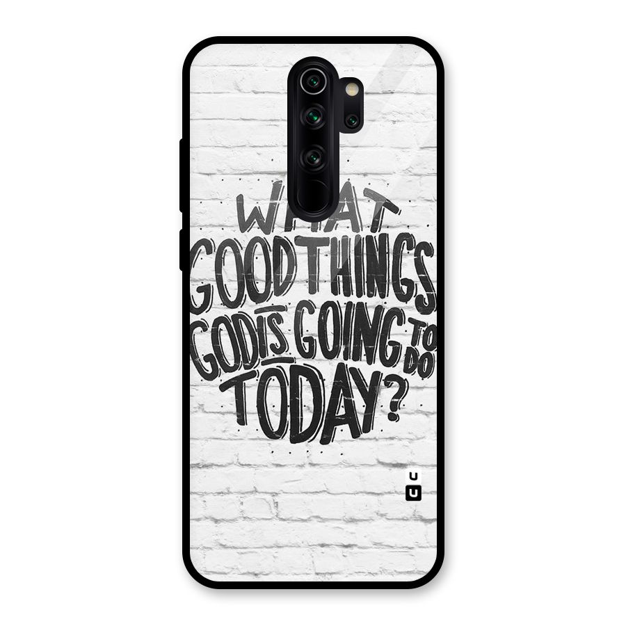 Wall Good Glass Back Case for Redmi Note 8 Pro