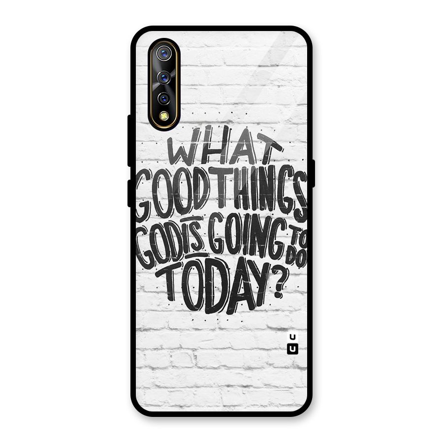 Wall Good Glass Back Case for Vivo S1