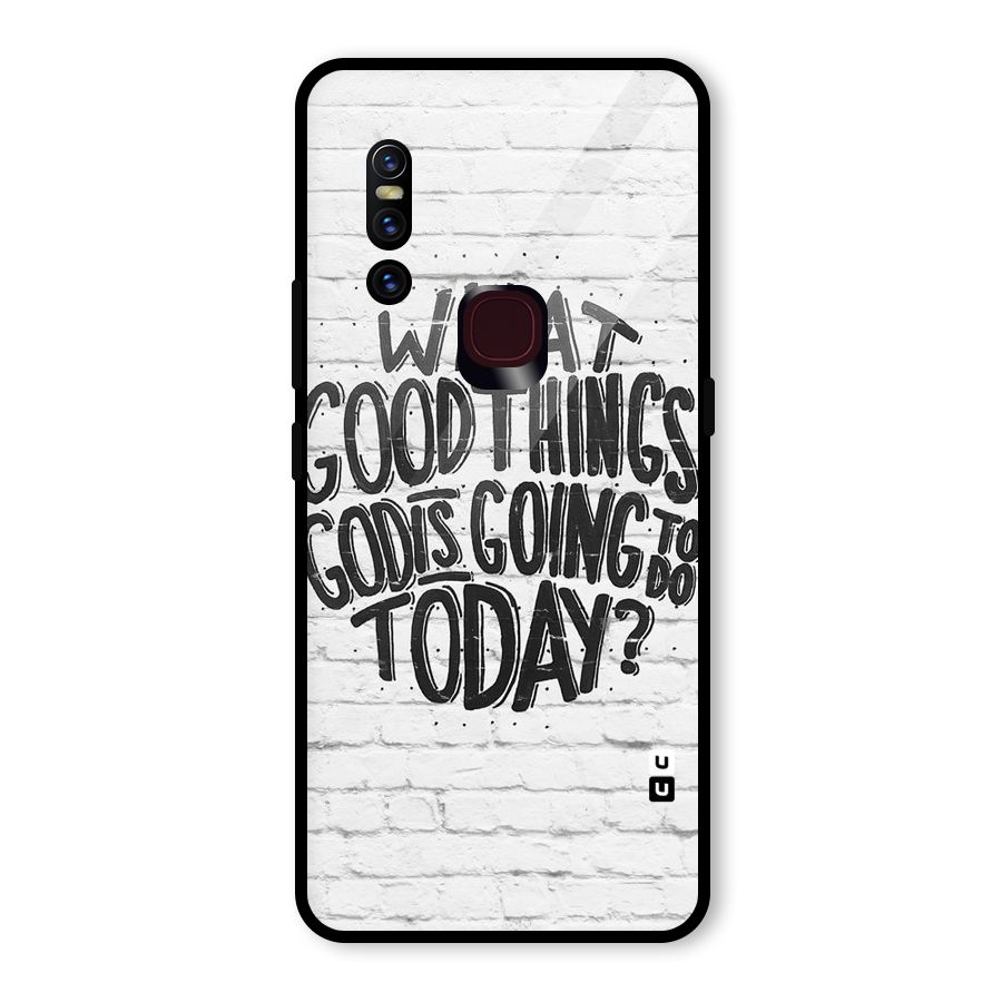Wall Good Glass Back Case for Vivo V15