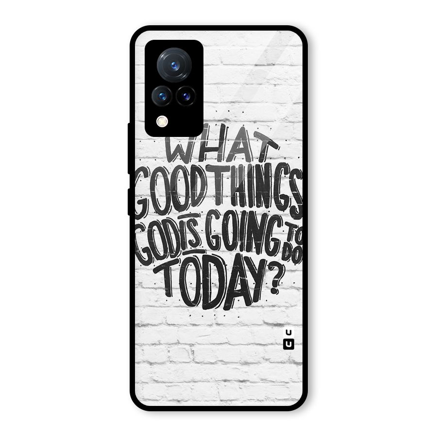 Wall Good Glass Back Case for Vivo V21 5G