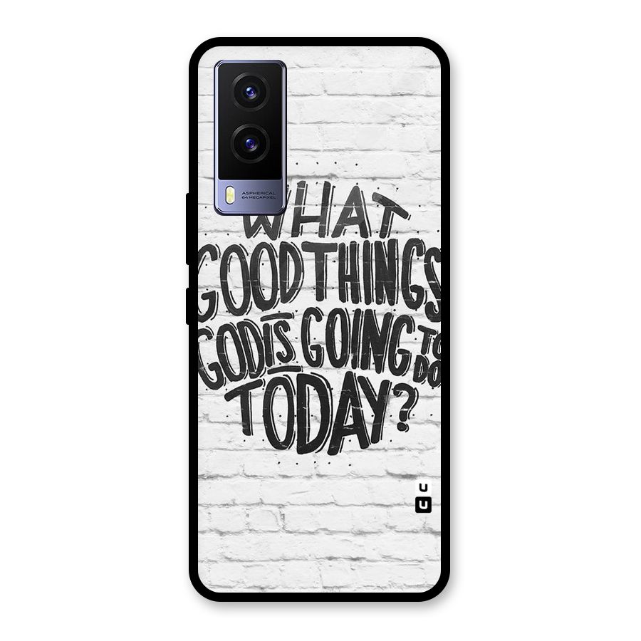 Wall Good Glass Back Case for Vivo V21e 5G