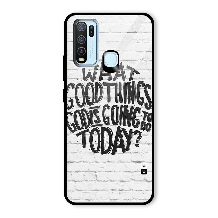 Wall Good Glass Back Case for Vivo Y30