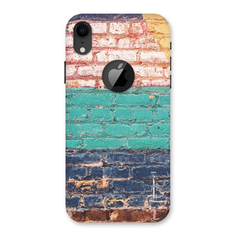 Wall Grafitty Back Case for iPhone XR Logo Cut