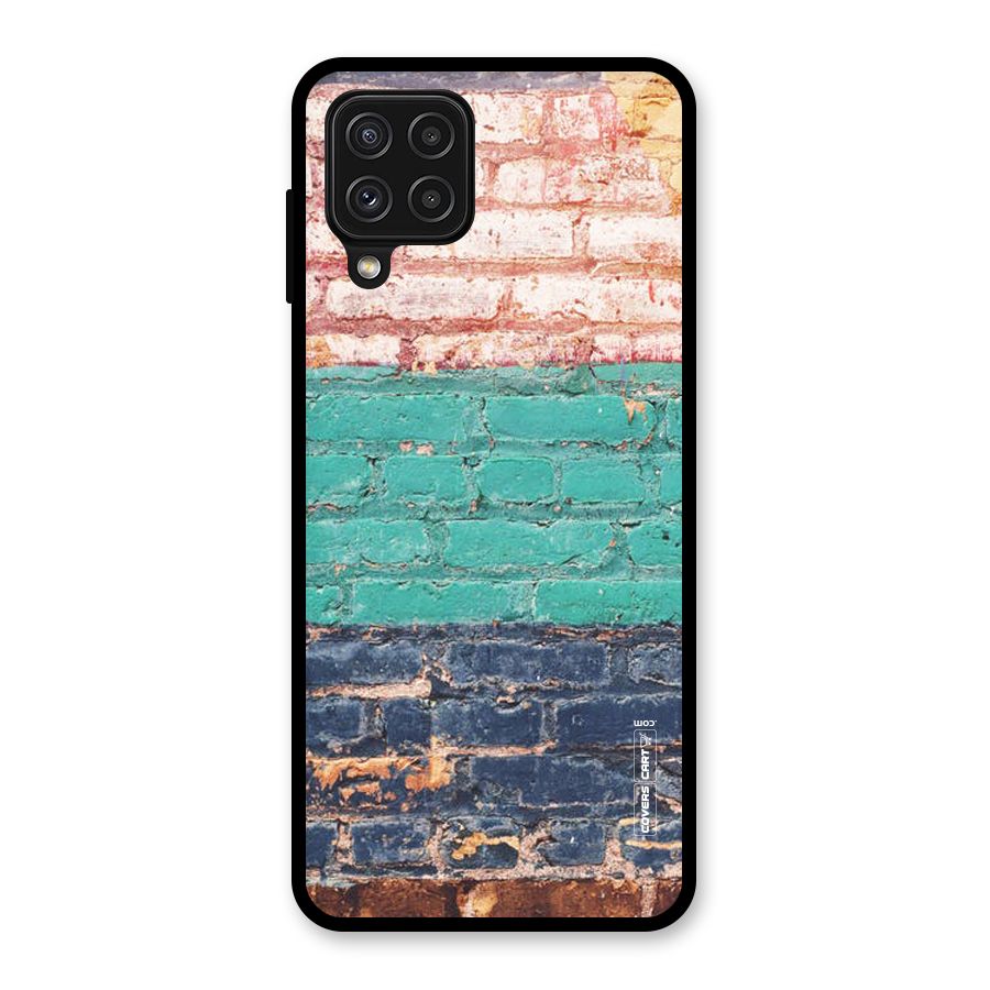 Wall Grafitty Glass Back Case for Galaxy A22 4G
