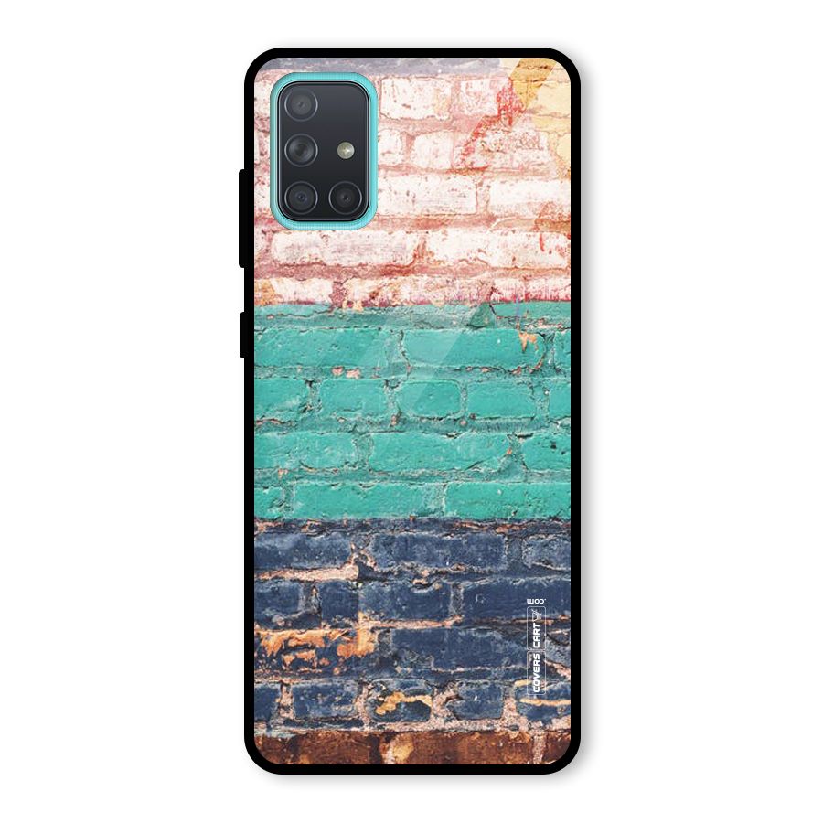 Wall Grafitty Glass Back Case for Galaxy A71