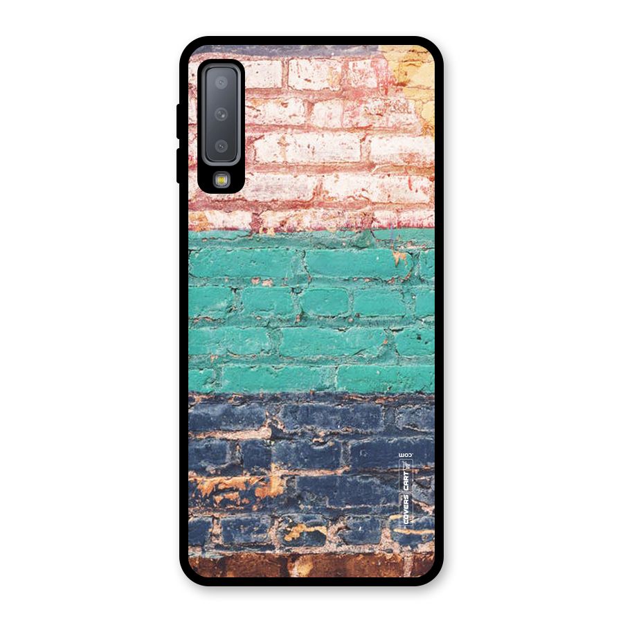 Wall Grafitty Glass Back Case for Galaxy A7 (2018)