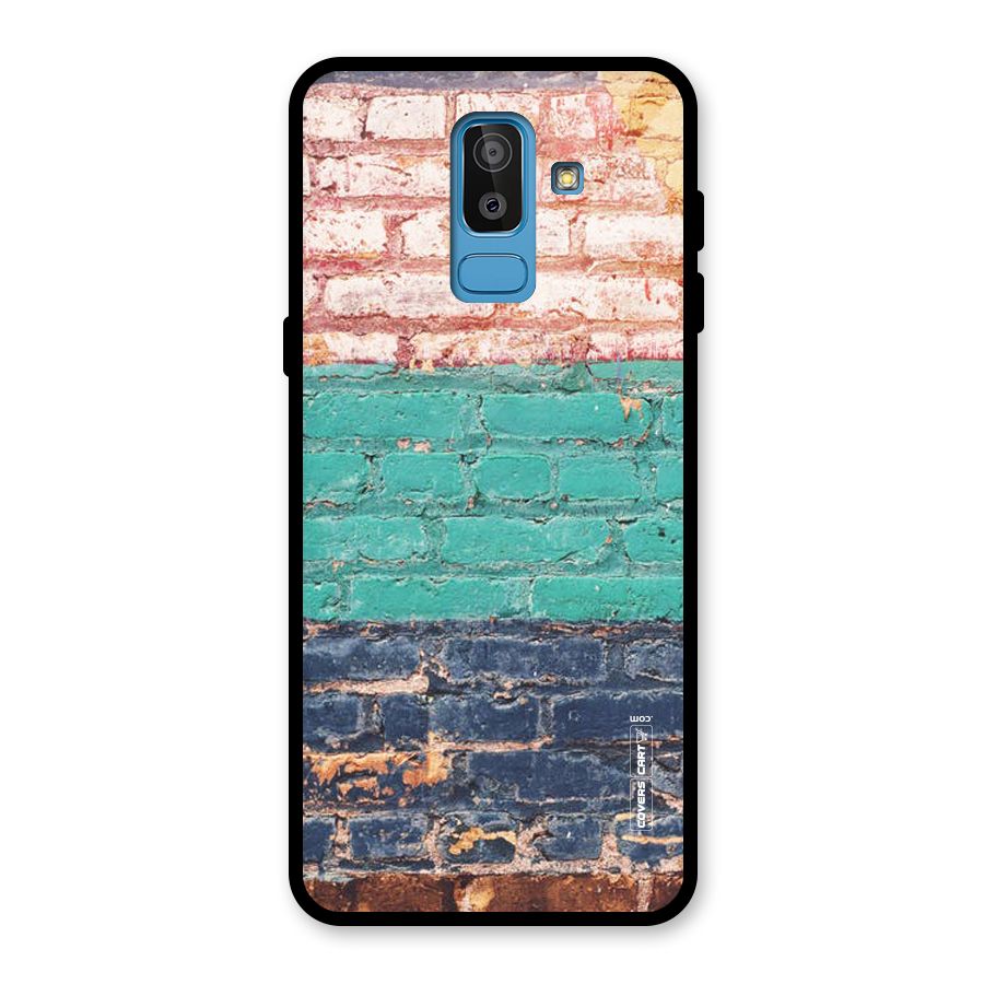 Wall Grafitty Glass Back Case for Galaxy J8
