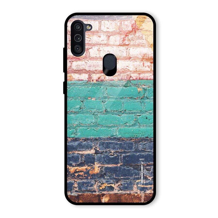 Wall Grafitty Glass Back Case for Galaxy M11