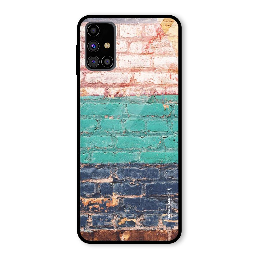 Wall Grafitty Glass Back Case for Galaxy M31s