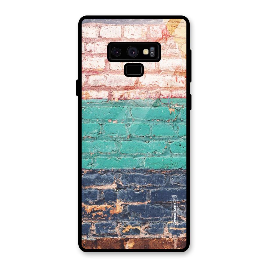 Wall Grafitty Glass Back Case for Galaxy Note 9