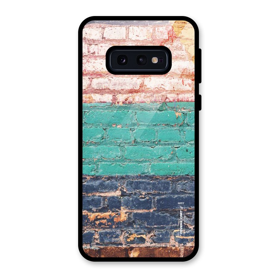 Wall Grafitty Glass Back Case for Galaxy S10e