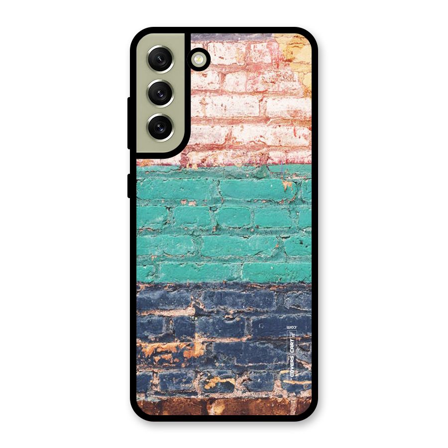 Wall Grafitty Glass Back Case for Galaxy S21 FE 5G