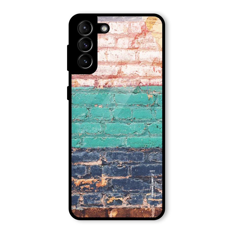 Wall Grafitty Glass Back Case for Galaxy S21 Plus