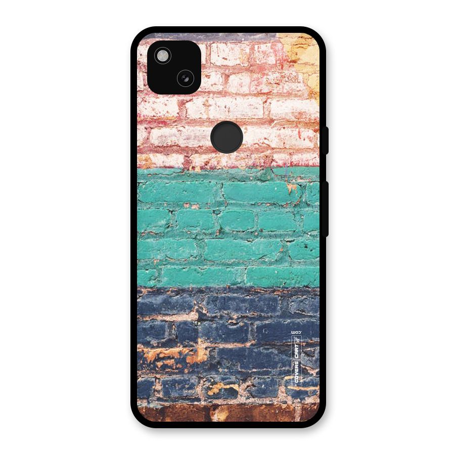 Wall Grafitty Glass Back Case for Google Pixel 4a