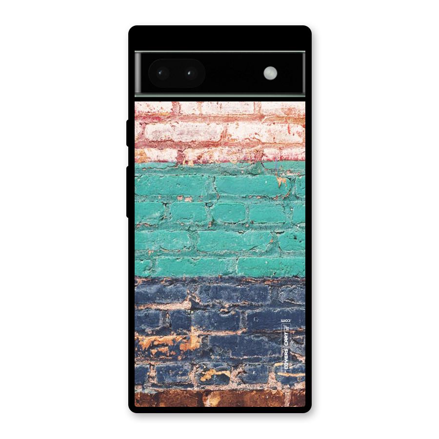 Wall Grafitty Glass Back Case for Google Pixel 6a