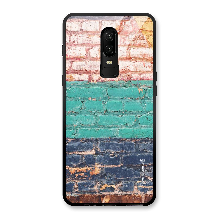 Wall Grafitty Glass Back Case for OnePlus 6