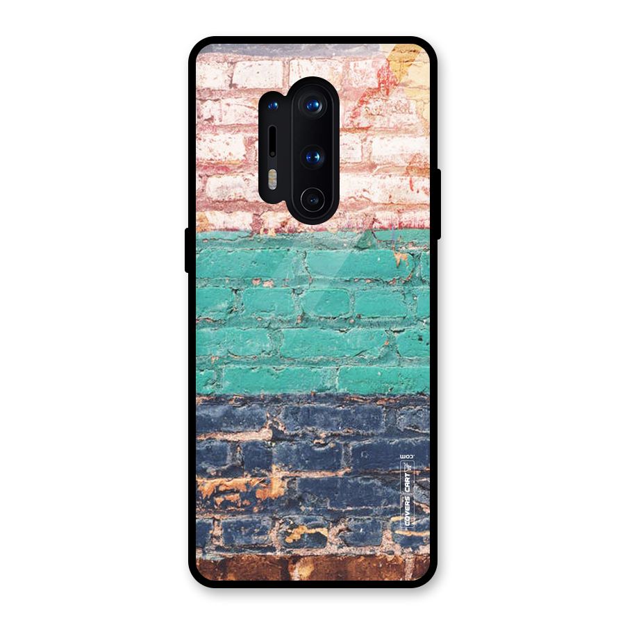 Wall Grafitty Glass Back Case for OnePlus 8 Pro