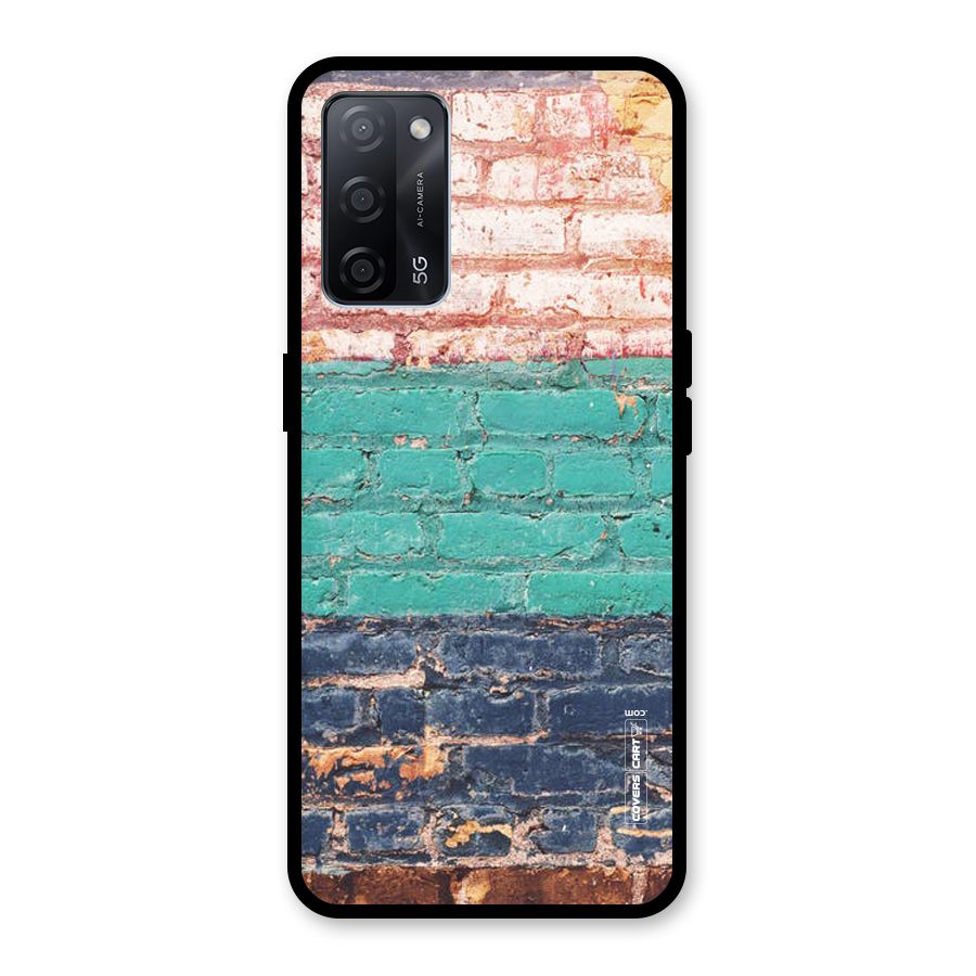 Wall Grafitty Glass Back Case for Oppo A53s 5G