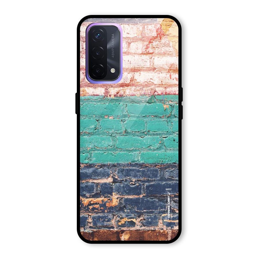 Wall Grafitty Glass Back Case for Oppo A74 5G