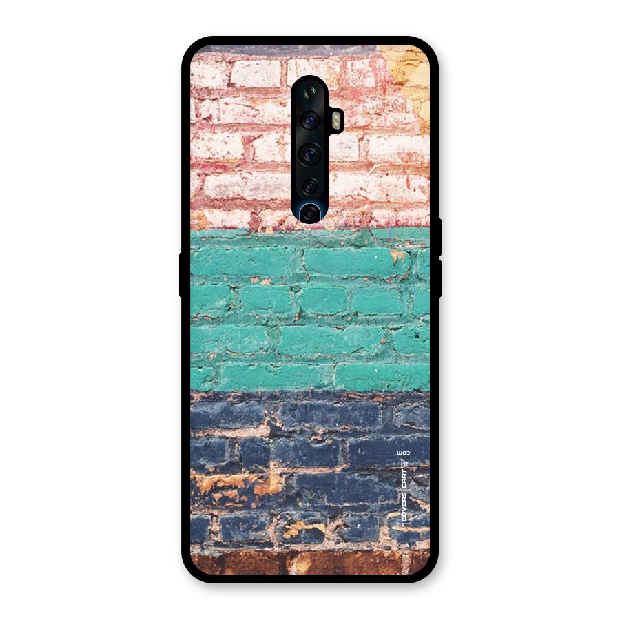 Wall Grafitty Glass Back Case for Oppo Reno2 F
