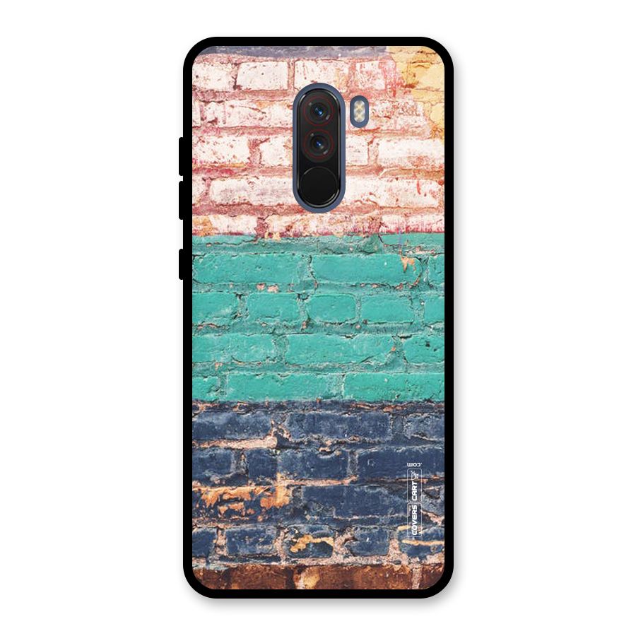 Wall Grafitty Glass Back Case for Poco F1