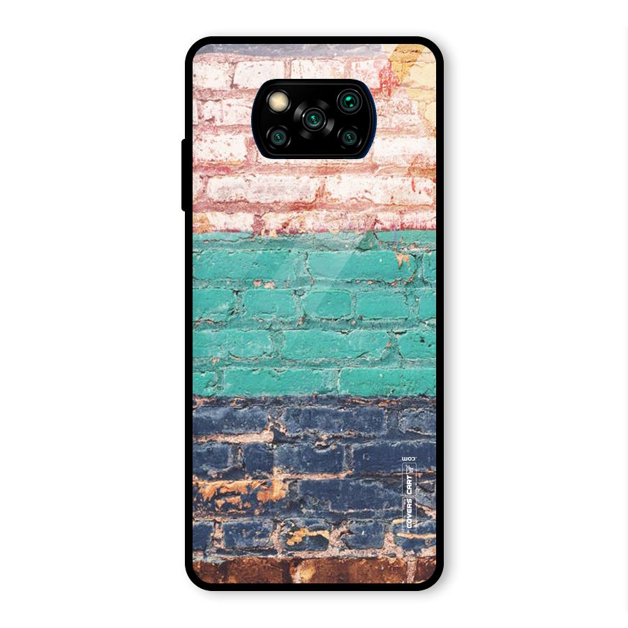 Wall Grafitty Glass Back Case for Poco X3 Pro