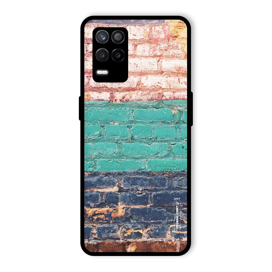 Wall Grafitty Glass Back Case for Realme 8 5G