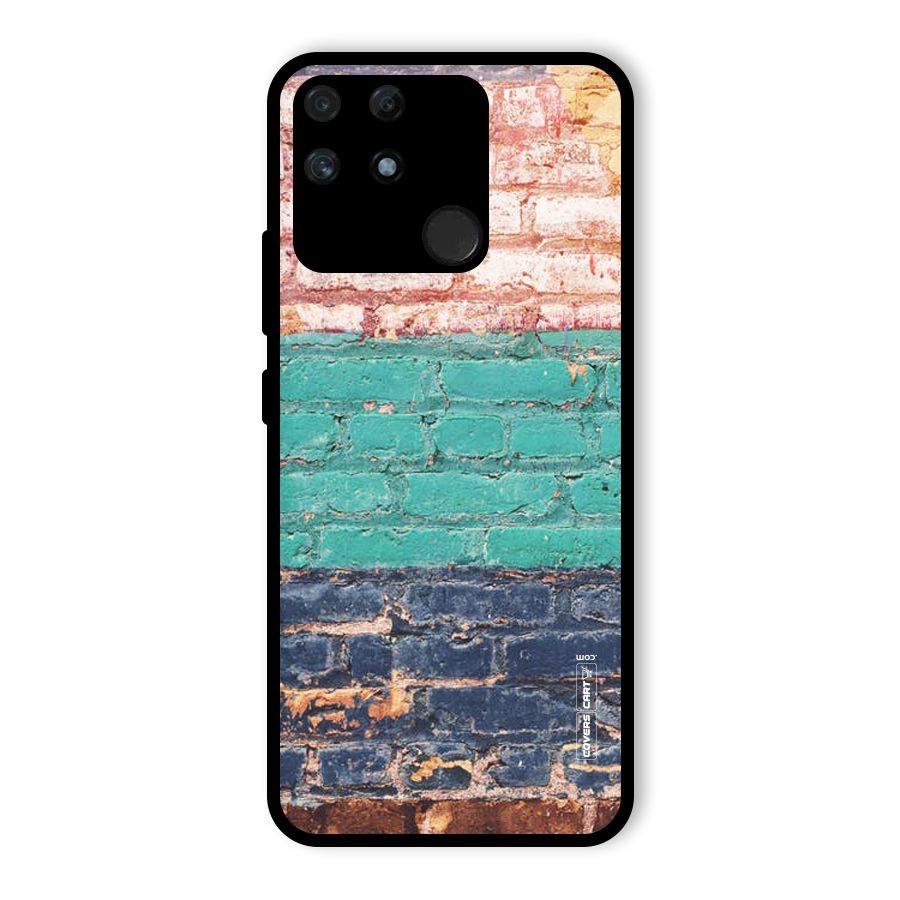 Wall Grafitty Glass Back Case for Realme Narzo 50A