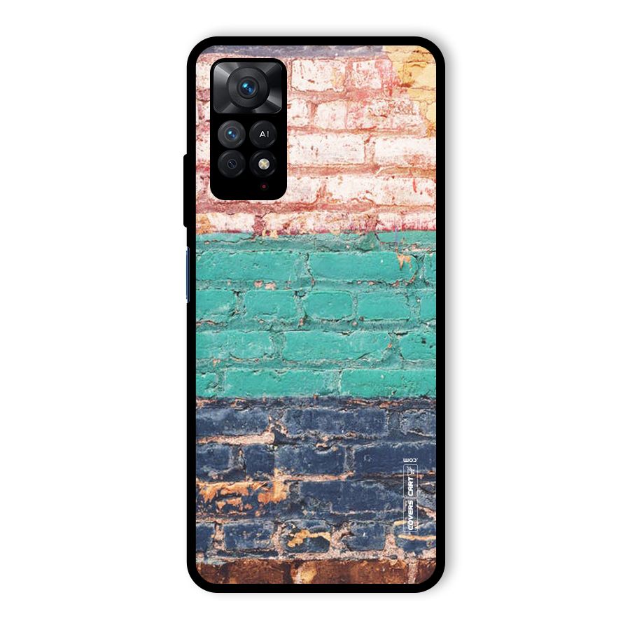 Wall Grafitty Glass Back Case for Redmi Note 11 Pro