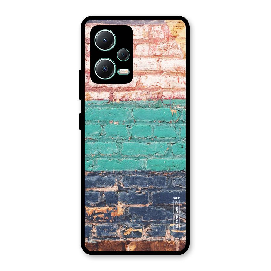 Wall Grafitty Glass Back Case for Redmi Note 12 5G