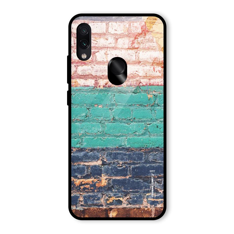 Wall Grafitty Glass Back Case for Redmi Note 7S
