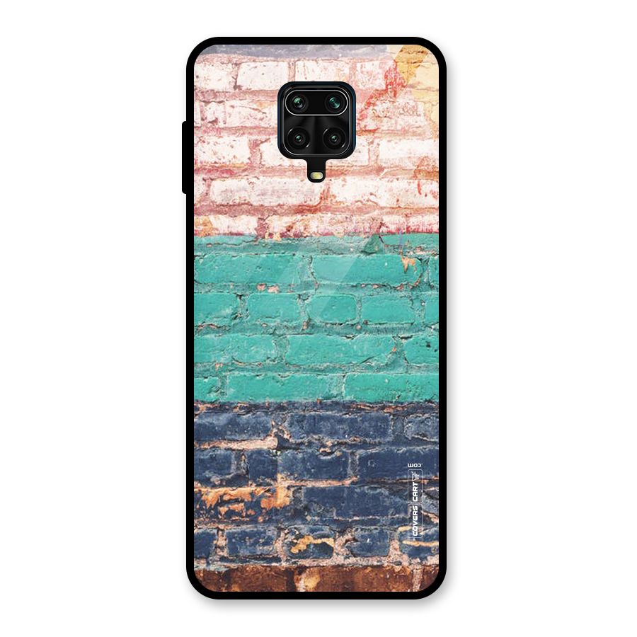 Wall Grafitty Glass Back Case for Redmi Note 9 Pro
