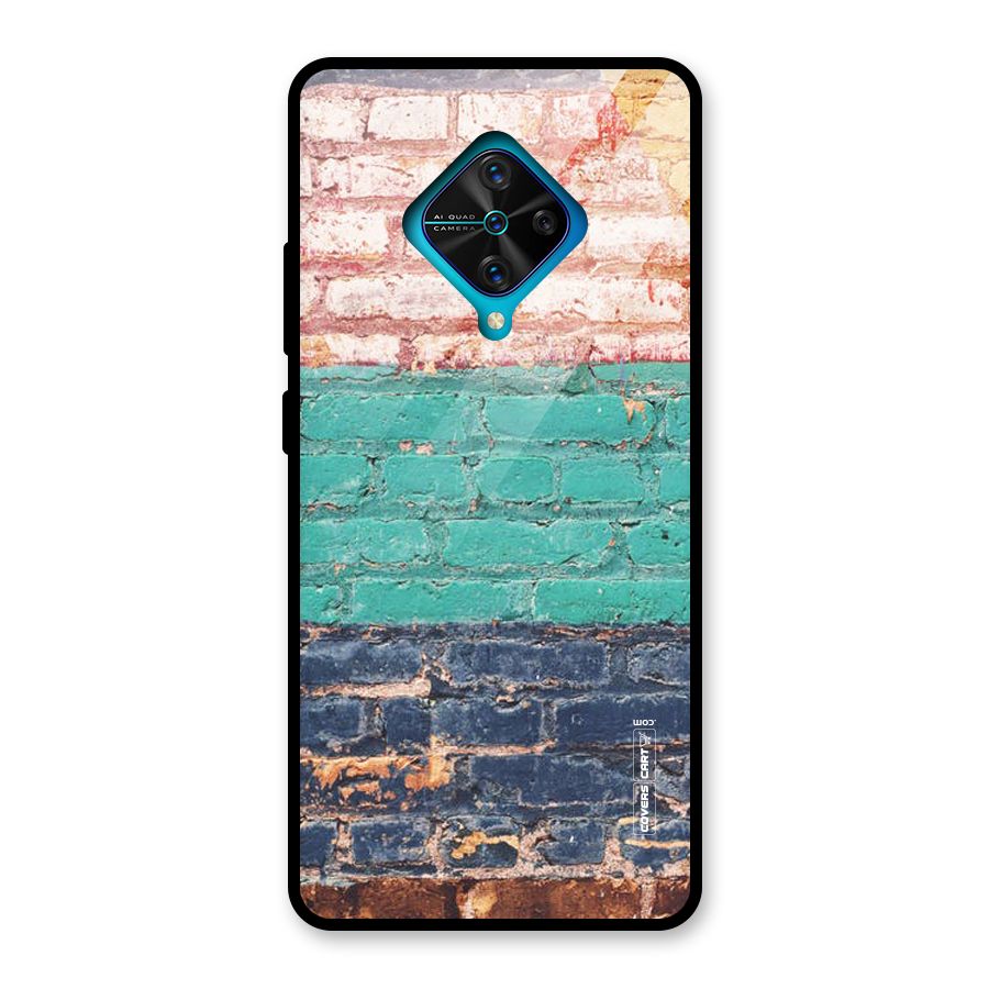 Wall Grafitty Glass Back Case for Vivo S1 Pro