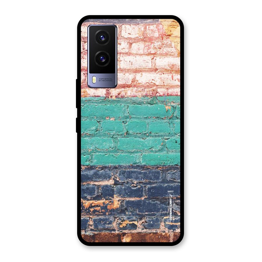 Wall Grafitty Glass Back Case for Vivo V21e 5G