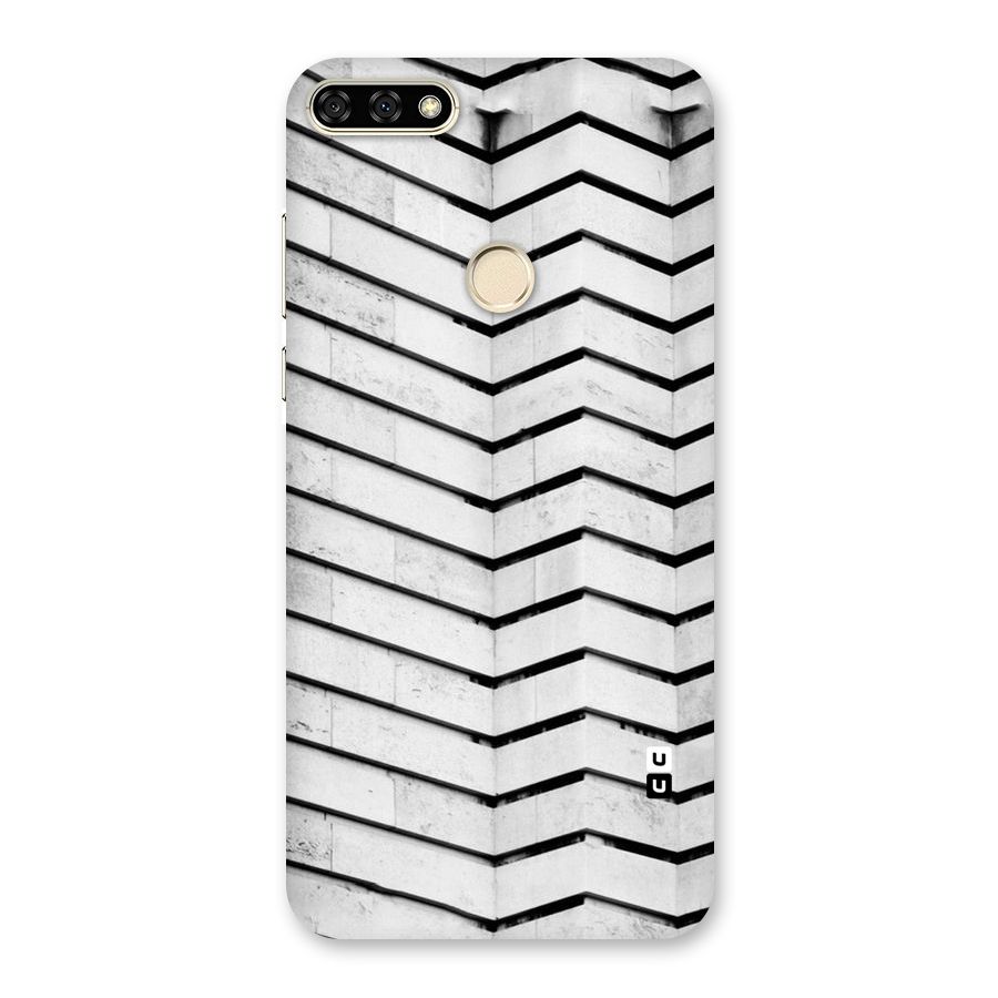 Wall Zig Zag Back Case for Honor 7A