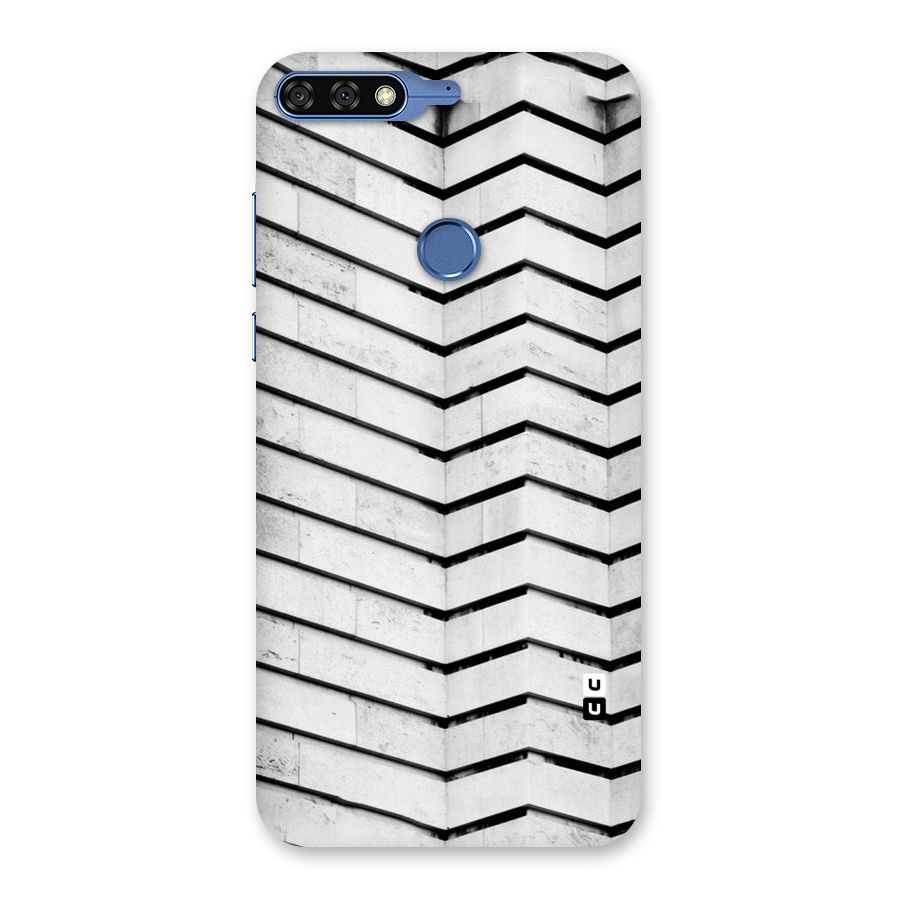Wall Zig Zag Back Case for Honor 7C