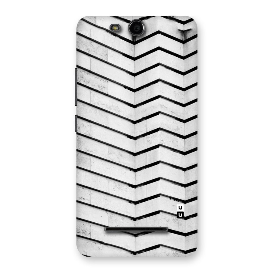 Wall Zig Zag Back Case for Micromax Canvas Juice 3 Q392