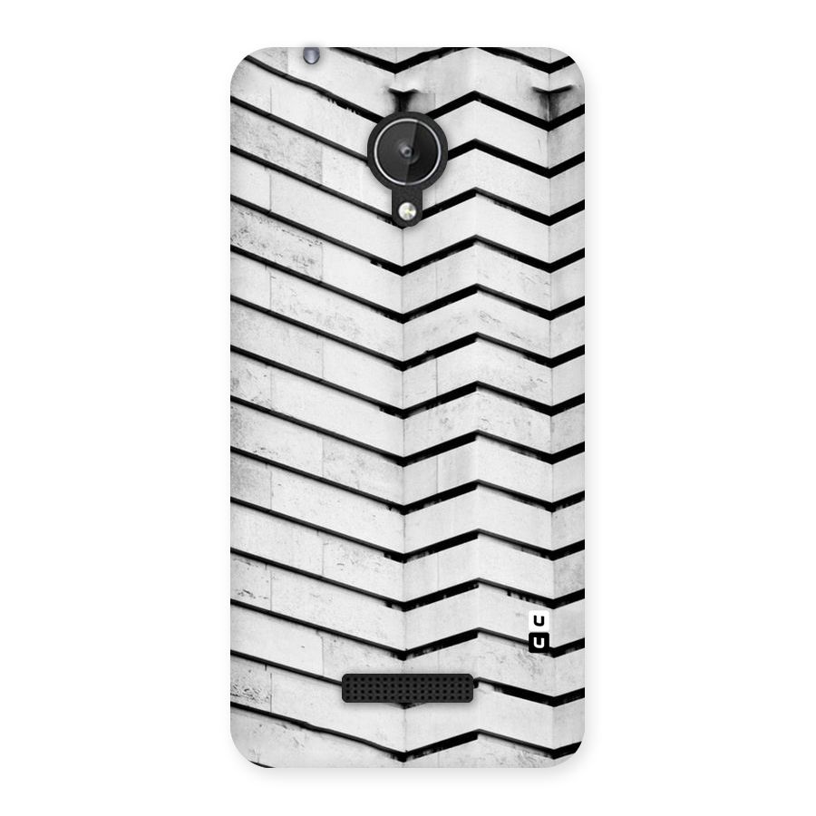 Wall Zig Zag Back Case for Micromax Canvas Spark Q380
