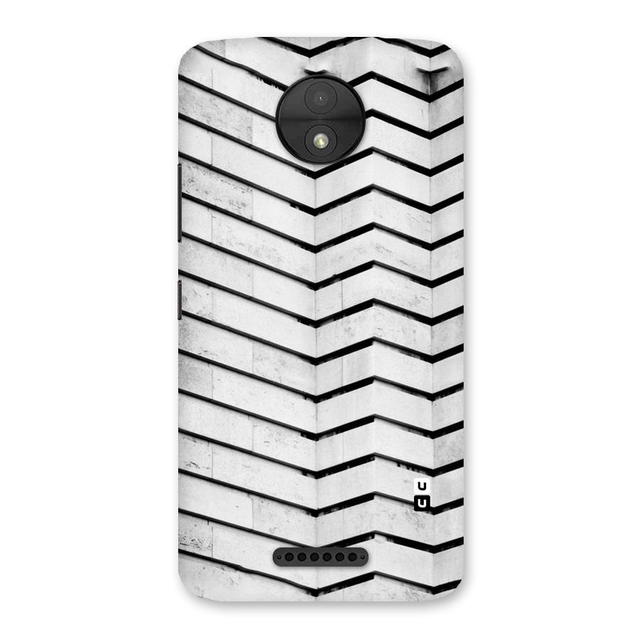 Wall Zig Zag Back Case for Moto C
