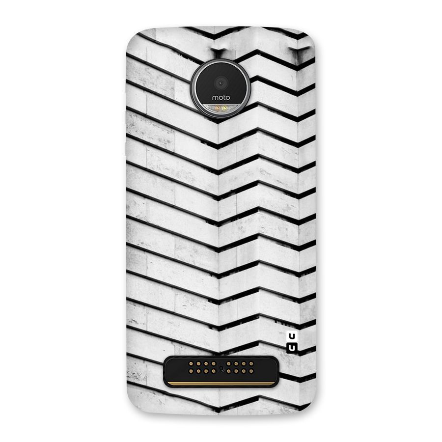 Wall Zig Zag Back Case for Moto Z Play