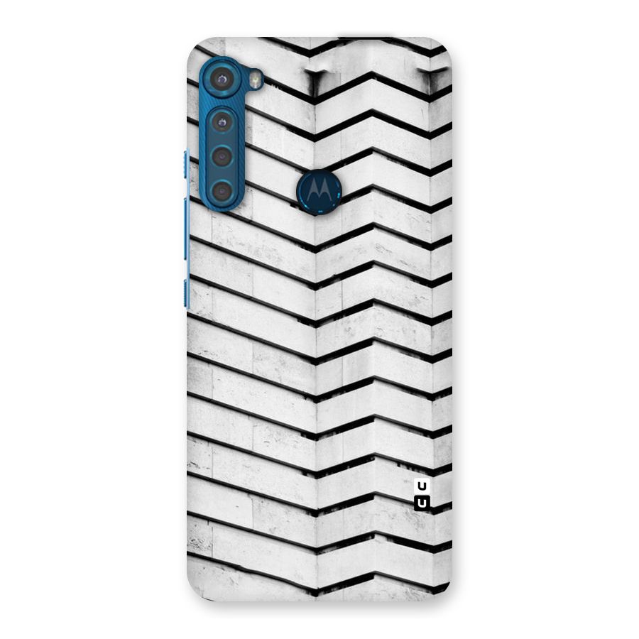 Wall Zig Zag Back Case for Motorola One Fusion Plus