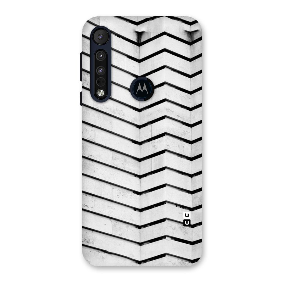 Wall Zig Zag Back Case for Motorola One Macro