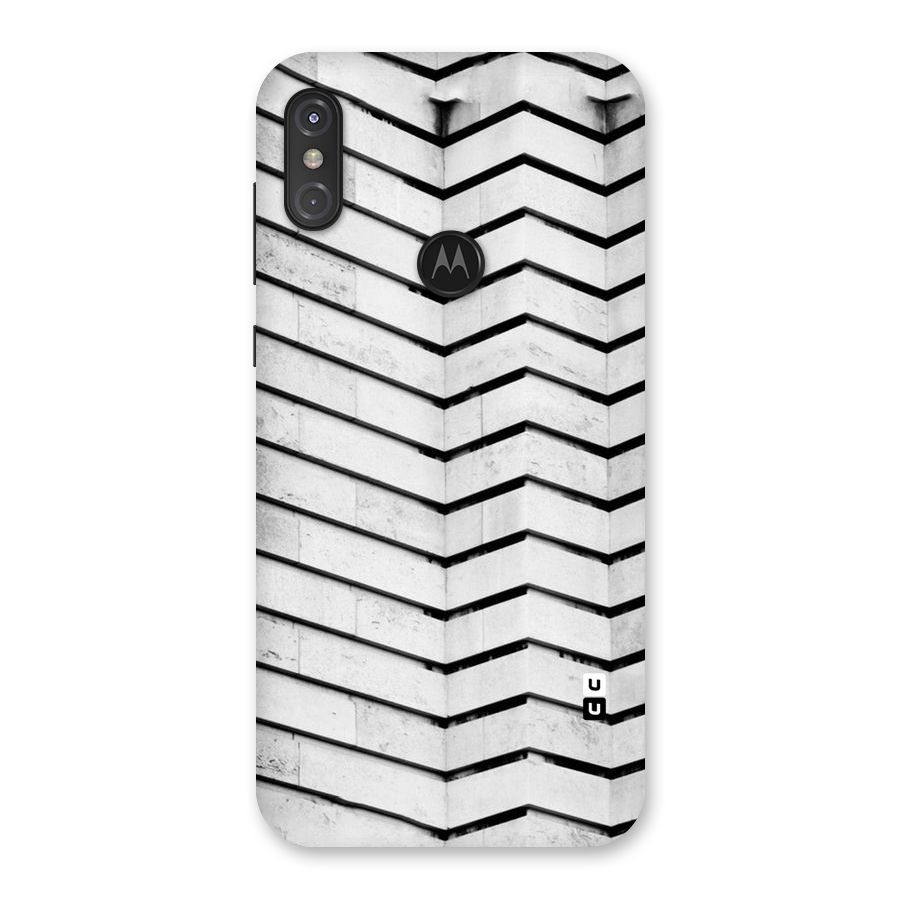Wall Zig Zag Back Case for Motorola One Power