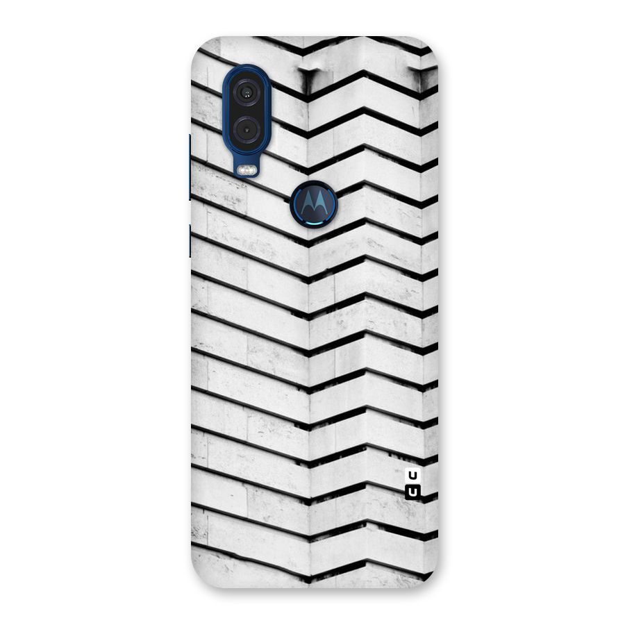 Wall Zig Zag Back Case for Motorola One Vision