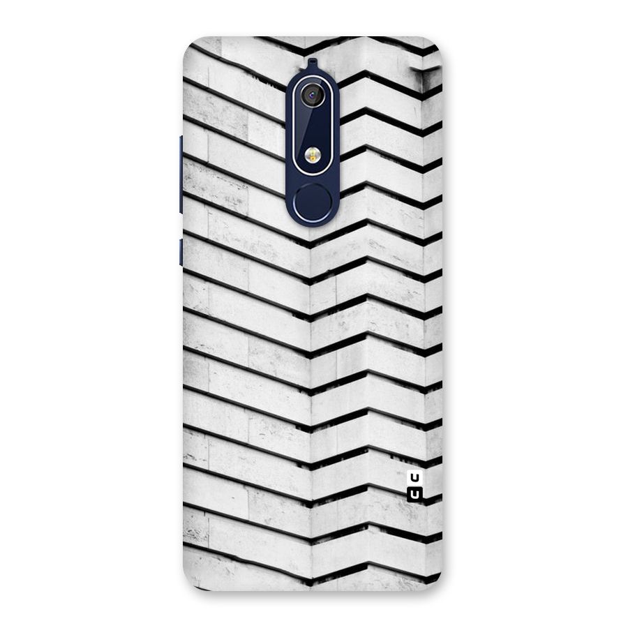 Wall Zig Zag Back Case for Nokia 5.1