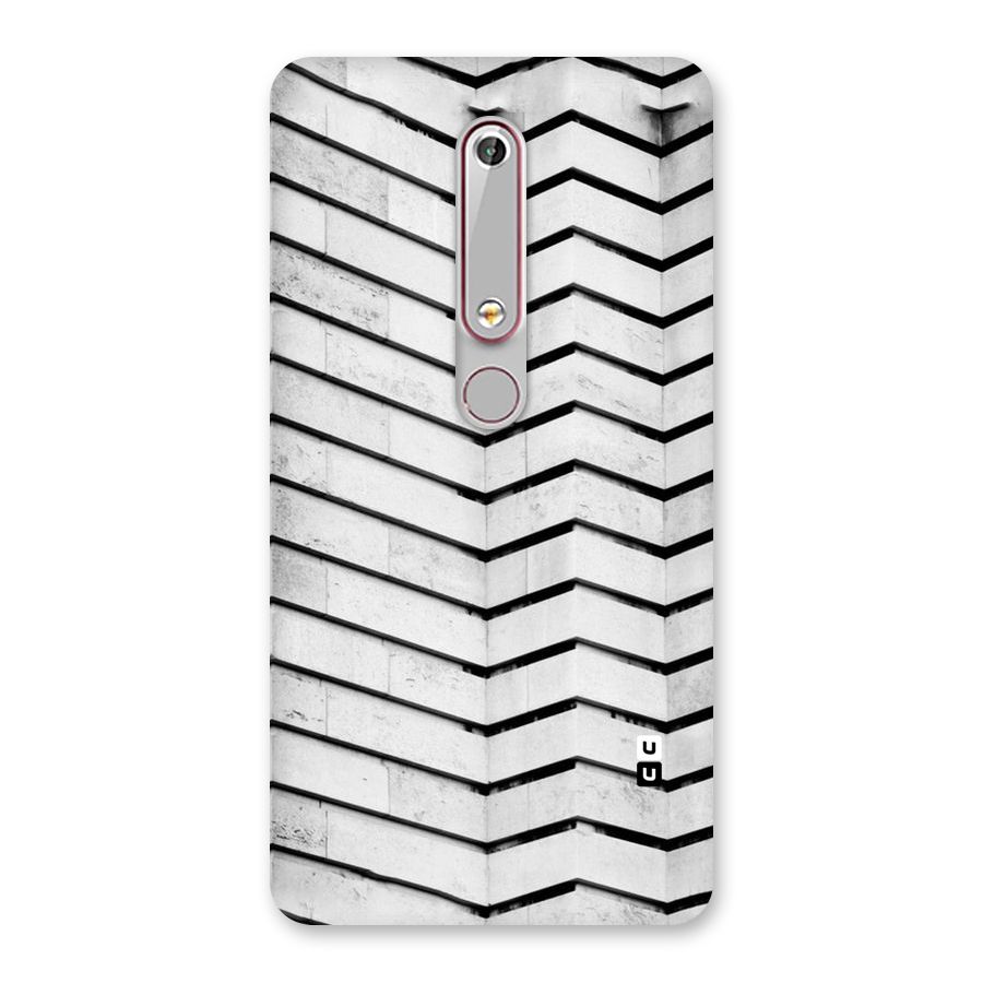 Wall Zig Zag Back Case for Nokia 6.1