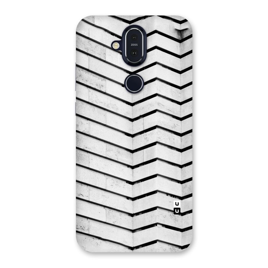 Wall Zig Zag Back Case for Nokia 8.1